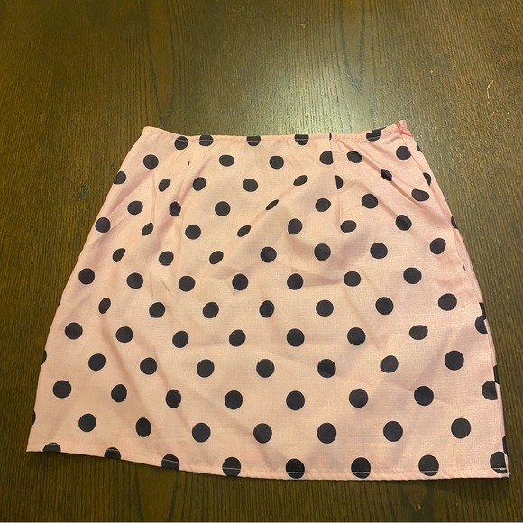 NWOT PLT Pink Polkadot Off Shoulder Corset Top & Mini Skirt Size 6 - Picture 12 of 14